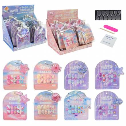 Аксесуари для дівчат арт. NL107 накладні нігті, браслет - 1