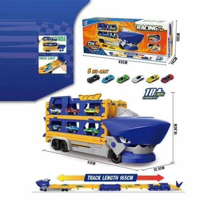 Трейлер K 305 (24) 6 металопластикових машинок, 2 механічні запускачі, в коробці - 1