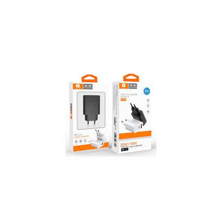 Зарядний пристрій WUW-C172 20W PD USB-C + USB QC3.0 18W - 1