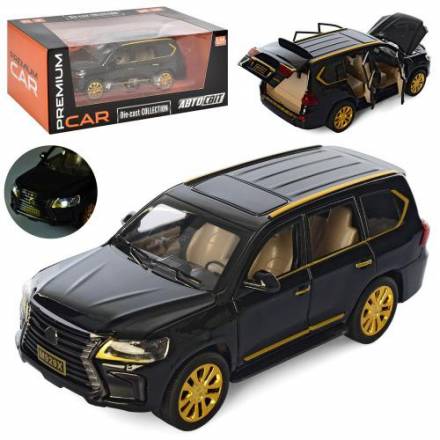 Джип AP-1707 АвтоСвіт,1:24,метал,інер-й,20см,звук,св,відкр.дв,бат(табл),в кор-ці,29-12-15см - 1