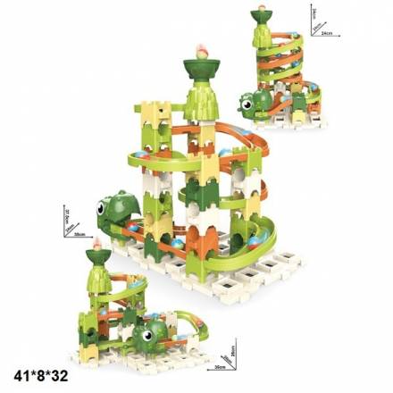 Конструктор U9636 трек з кулькою динозавр 3в1 60дет.кор.41*8*32 /24/ - 1