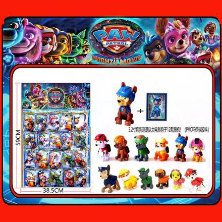 Герої арт. 92734 Paw Patrol  20шт на планш 59*38,5см - 1