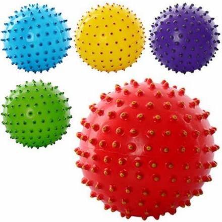 Мяч массажный MS 0025 (250шт) 5 дюймов, ПВХ, 45г, двухцветный, 5 цветов - 1