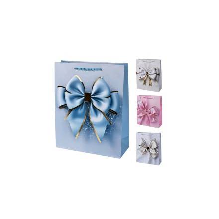 Пакет подарунковий паперовий L "Super bow" 31*40*12см R33217-L (360шт) - 1