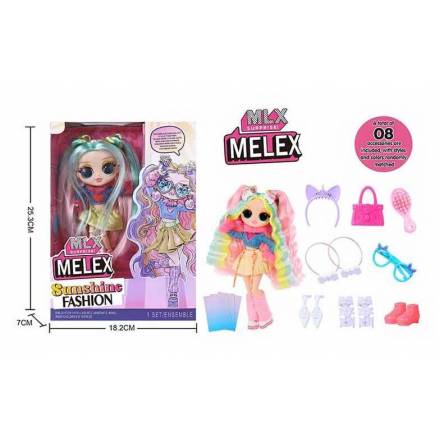 Лялька 880-3 (96/2) 16 см, шарнірні суглоби, аксесуари, взуття, в коробці - 1