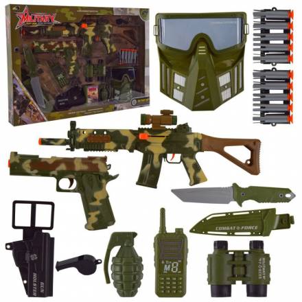 Військовий набір арт. 558-122 поролон.знаряди, короб. 60*6,5*42см - 1