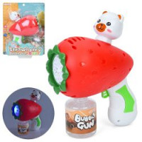 Мильні бульбашки A9055 пістолет-полуниця, 15см