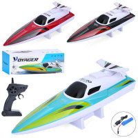 Катер 880 (12шт) р/к2,4G, акум, 34см, USBзарядне, 3 кольори, в кор-ці, 38-13,5-13,5см