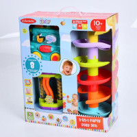 Гра PL9876 (6шт) ролик/роллер, 17,5см, рухливі деталі, лабіринт, дощ, 2 кольори, в кор-ці, 17-15-21с