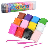 Маса для ліплення MK 5745-12 (168шт) 12шт/12кольорів, 130г, інструменти, у пакеті, 27-6-6см