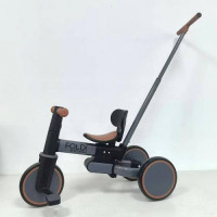 Велосипед дитячий ME 1202 FOLDI Graphite (1шт) 3в1, 3 кол EVA 8д.,батьківська ручка, графіт