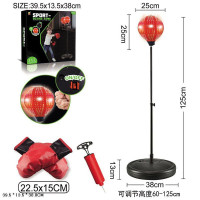 Боксерська груша ZG270-567 на стійці з рукавичками та насосом світ.кор.39,5*13,5*38