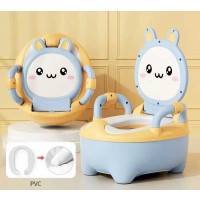 Горщик дитячий ВМ-21160 Bimbo (1) колір БЛАКИТНИЙ, знімний лоток, кришка, антиковзкі накладки на