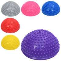 Спортивний iнвентар MS 4958 (30шт) півсфера, півкуля, подушка для вправ та масажу, 16-8см, текстурна