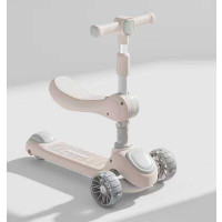 Самокат триколісний з сидінням "Skyper" LS-2911-37 (6) колеса PU 112х42мм зі світлом, озвучування та