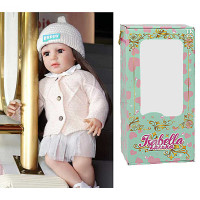 Лялька QM 150 (12) "TK Group", висота: 50 см, гумова, імітація скляних очей, пустушка, пляшечка, пам