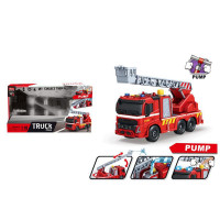 Пожежна машина A1110-20 (18шт) інерція, 25см, 1:16, вишка, звук, світло, бризкає водою, гумові колес