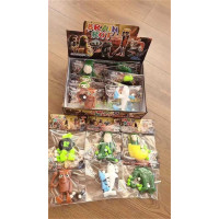 Гра антистрес C 75204 (24) ЦІНА ЗА 1 ШТУК В БЛОЦІ, герої, м'які текстильні кульки, в коробці