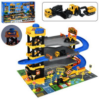 Гараж MH-626 (8шт) 4 поверхи, 51-36-38см, звук, світло, ліфт механічний, будтехніка 3шт, 7см, 64 пре