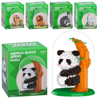 Конструктор MG1361B-MG1363F-MG1364F-MG1365A/B (60шт) тварина, колба, 5 видів, в кор-ці, 13-17-13см