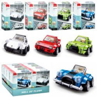 Конструктор SLUBAN M38-B1205 (64шт) авто серія, машина, 1:40, фігурка, від157дет, в кор-ці, 8шт(4вид