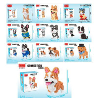 Конструктор 68338-436-7-8-9-687-8-9-2 (72шт) тварина, від 14,2см, від 630дет, 10 видів (кіт, собака)
