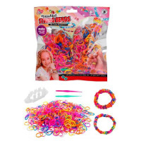 Набір для плетіння браслетів LD6306-5 (180шт) резинки для плетіння, гачки, пристрій для плетіння, у