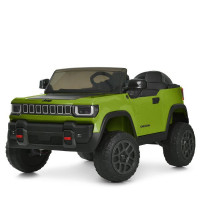 Джип JJ2500EBLR-5(24V) (1шт) р/к 2,4G, 2*25W/2*45W, 1*24V7AH, EVA, шкіра, TF, зелений