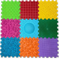 Масажний килимок Ортек Мікс Пазли 9 елементів ОНОВЛЕНИЙ, 13099