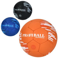 М'яч футбольний 2500-307 (30шт) розмір 5,  ПУ1, ручна робота, 32 панелі, 410-430г, 3 кольори, в паке