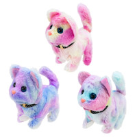 Іграшка м'яка інтерактивна арт. C23913 кошеня 3 мікс 15*8*12см