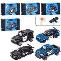 Конструктор 70022-3-4-5D (16шт) р/к2,4G, машина, поліція, 1:16, акум, USBзарядне, від 396дет, 4 види