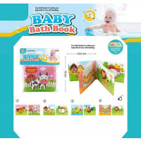 Книжечка для ванни 2022-106 (408/2) "Тварини", написи англійською мовою, водонепроникні сторінки, пи