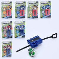 Гра GF1301A-2A (120шт) BBL, дзига(пластик+метал) 4,5см, на запуску, 8 видів, в слюді, 14-21,5-4,5см