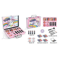 Косметика FT 2040 (36) помади, палетка тіней, рум’яна, контуринг, пензлики, у валізі