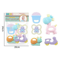 Набір брязкалець JHD 235 (144/2) 5 штук, прорізувач, в пакеті