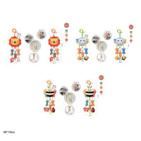 Брязкальце HL33-21/22/23 підвіска тваринки м'яке з прорізувачем,дзвіночком,пищить,шуршить 3в.кул.49