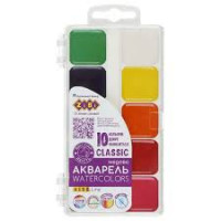 Акварель "ZiBi" 10 кол. /ZB.6583/ CLASSIC, медова, б/п, пластик, KIDS Line (1/15)