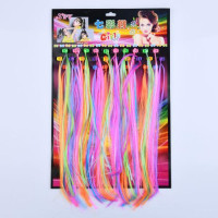 Аксесуар для волосся JD7215 (100шт) канекалон, 30шт, на заколочці, на листі, у пакеті, 29-44-1см