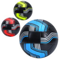 М'яч футбольний MS 3803 (12шт) розмір 5, ПУ, ламінований, 420-440г, 3 кольори, у пакеті