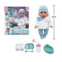 Пупс YL 2535 A-I (12) висота: 35 см, на батарейках, звуки, сенсорні датчики, п’є, “ходить” на горщик