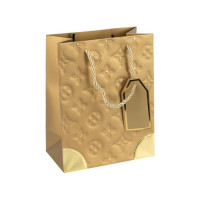 Пакет подарунковий великий GOLD 26*32*12см HL-1881