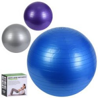 М'яч для фітнесу-85см M 0278-2 U/R (18шт) Фітбол, 1350г, ПВХ, 3 кольори, в коробці(розібрана), 22-21