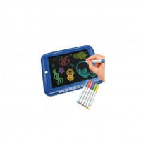 Досточка для малювання 1688Y (30шт) LCD екран, трафарети, фломастери 6 шт