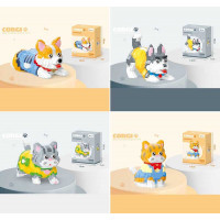 Конструктор 669-1 /2/3/4 (72) "Песик", 806 деталей, дрібні елементи (4.3х5.1 мм), в коробці