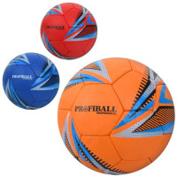 М'яч футбольний 2500-264 (30шт) розмір5,ПУ1,4мм,ручна робота, 32панелі, 400-420г, 3кольори, в пакеті