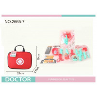 Лікаря набір арт. 2665-7 (96шт/2)  тонометр, шпиц, аксес валіза 21*16*4.5 см