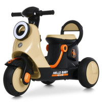 Мотоцикл M 6298BR-13 (1шт) р/к 2,4G, 1*6V4,5AH, 1*25W, MP3, USB, TF, музика, світло, бежевий