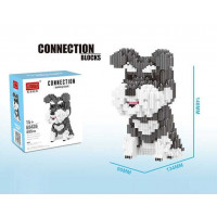 Конструктор 68436 (72) 3D, “Песик”, кількість деталей: 695, розмір 134х90х146 мм, дрібні елементи, в