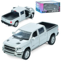 Джип AS-3023 (24шт) АвтоСвіт, 2019 RAM 1500 Laramie,метал, інерц, 13,5см, відчиняются двері, гумові